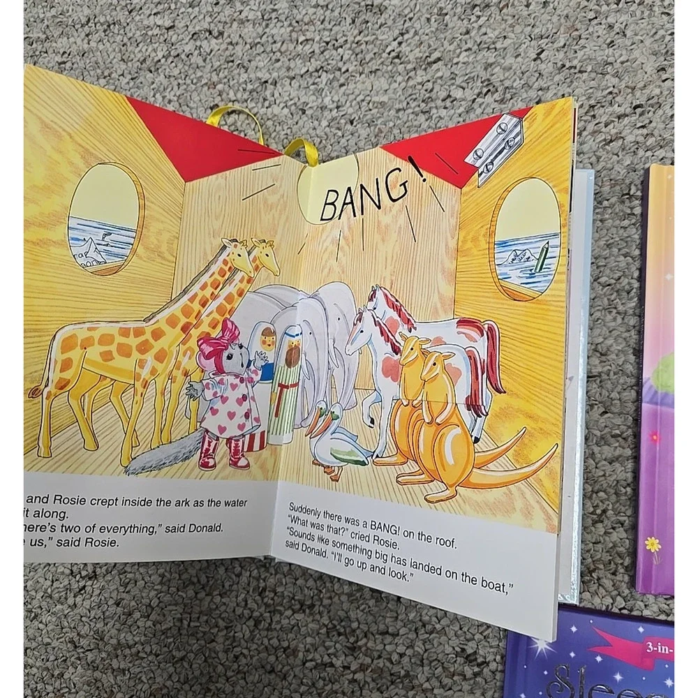 Lot of 3 Vintage Rainbows, Goldilocks, Sleeping Beauty Hardcover Childrens Books